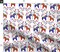 Floral Swedish Dala Horses Flowers Horse Folk Art Custom Printed Fabric by Spoonflower Various Fabrics by the Yard or Fat Quarter